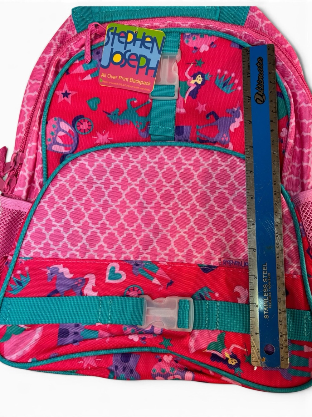 NWT Stephen Joseph Princess Unicorn Pink Backpack Bag